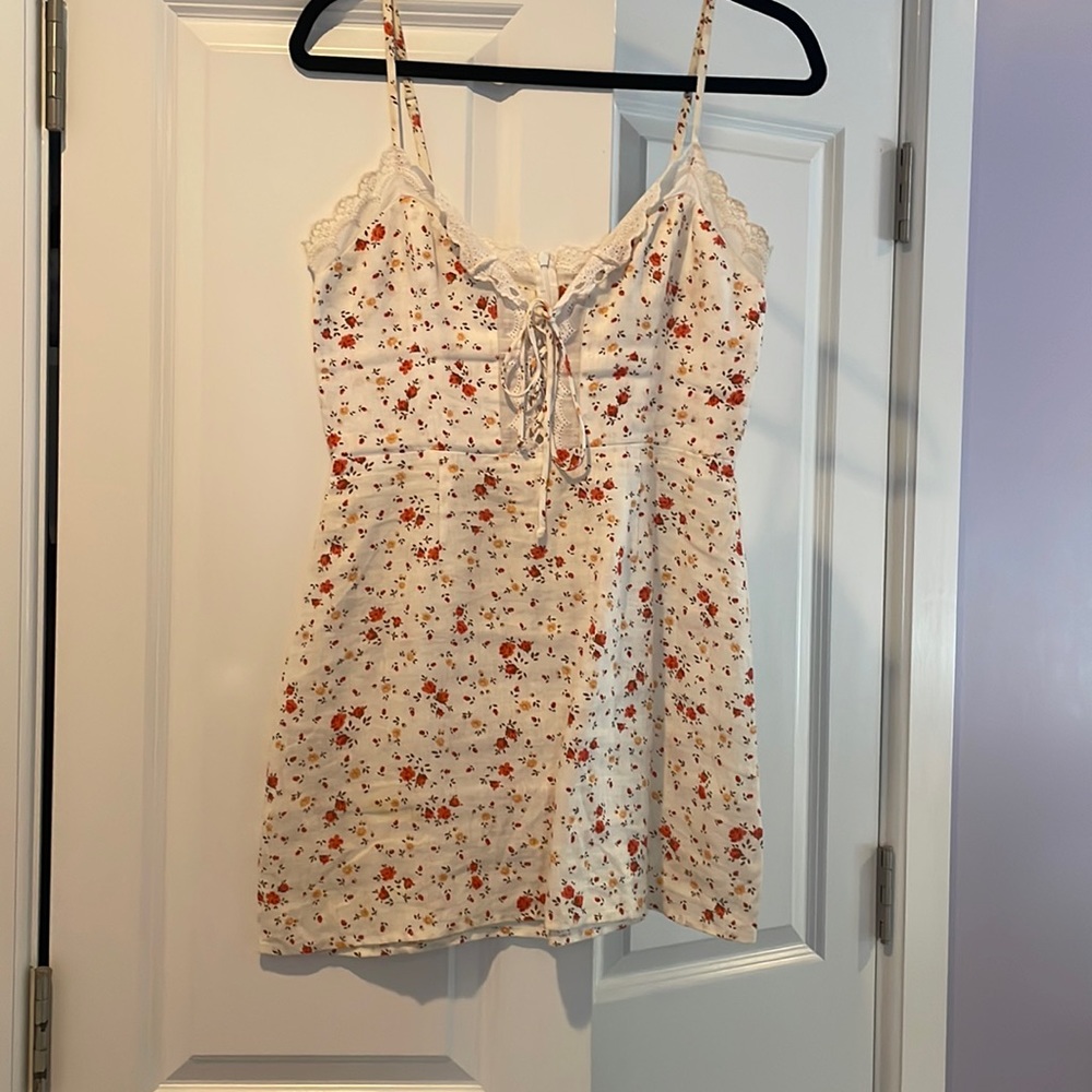 Reformation mini floral summer dress